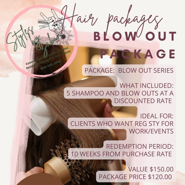 Blow Out Package at Styles by Sabin in Warsaw, MO